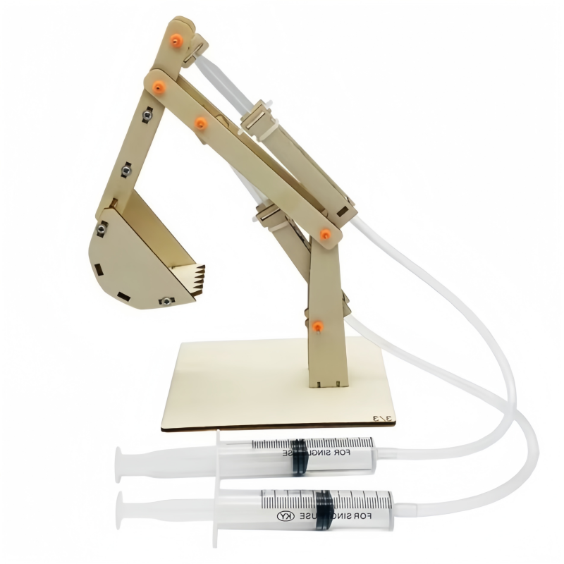 Science Project Kit - DIY Hydraulic Excavator Model Kids Tecnologia