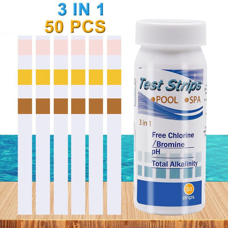 50pcs Chlorine PH Test Strips  - đánh giá và giá Water Testing Kit