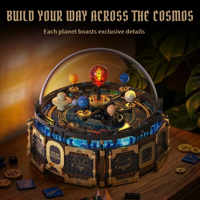 Solar System Music Box Buildin - đánh giá và giá Solar System Orrery