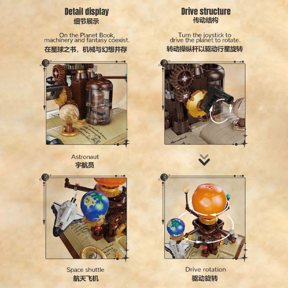 672pcs Solar System Orrery Bui - đánh giá và giá Solar System Orrery