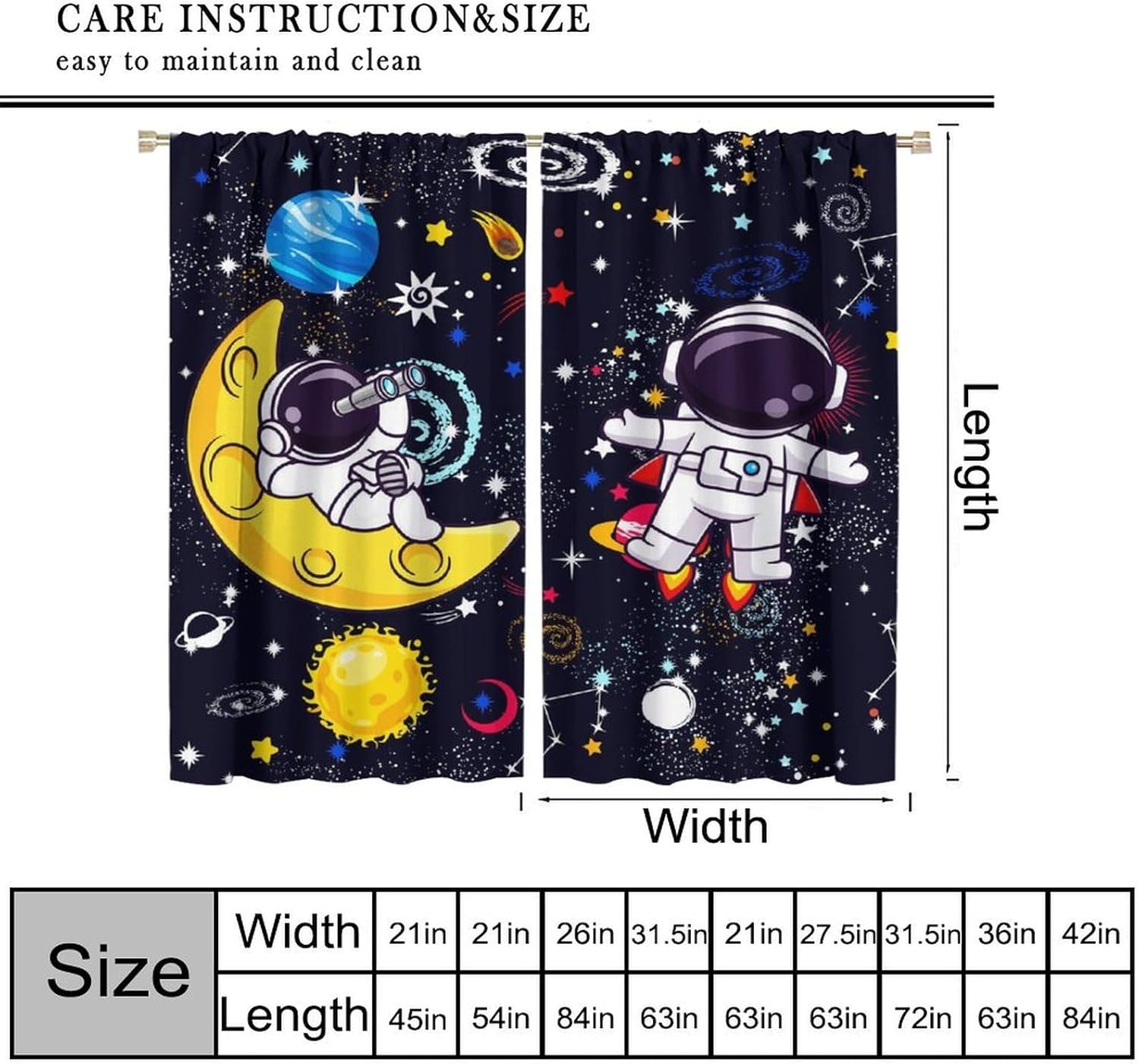 Galaxy Science Curtain Decorat - đánh giá và giá Science Nursery