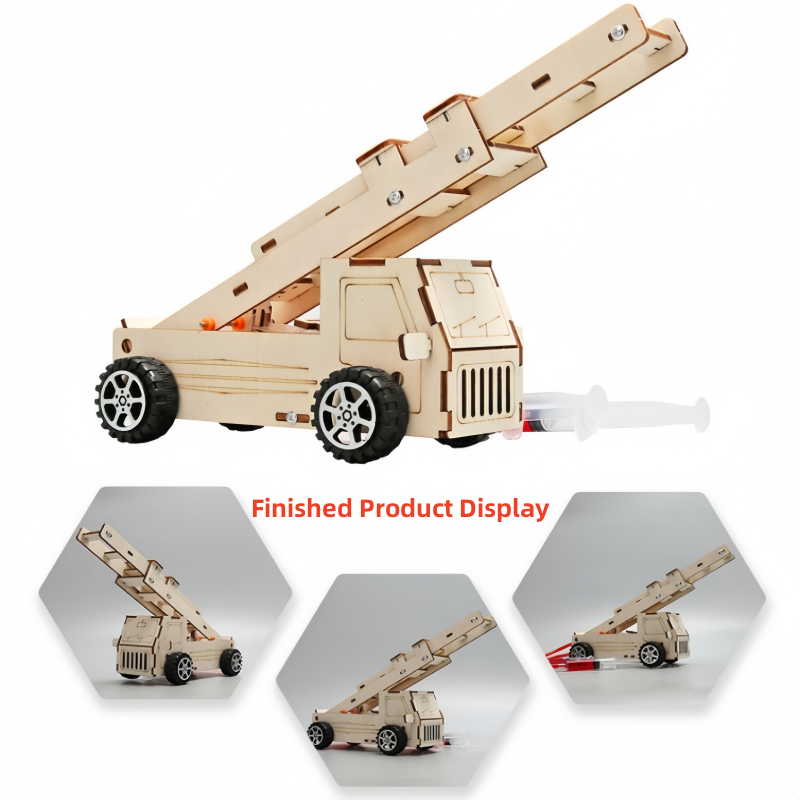 DIY Wood Ladder Fire Truck Mod - đánh giá và giá Science Project Kit