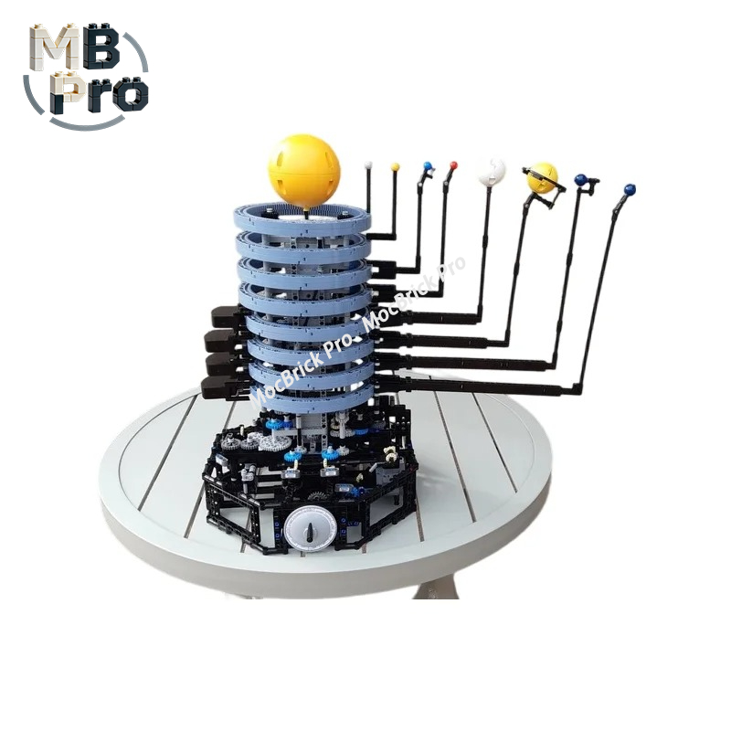 Unique DIY MOC Set, Mechanical - đánh giá và giá Solar System Orrery